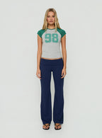 98 Classics Raglan Graphic Top Green / Grey